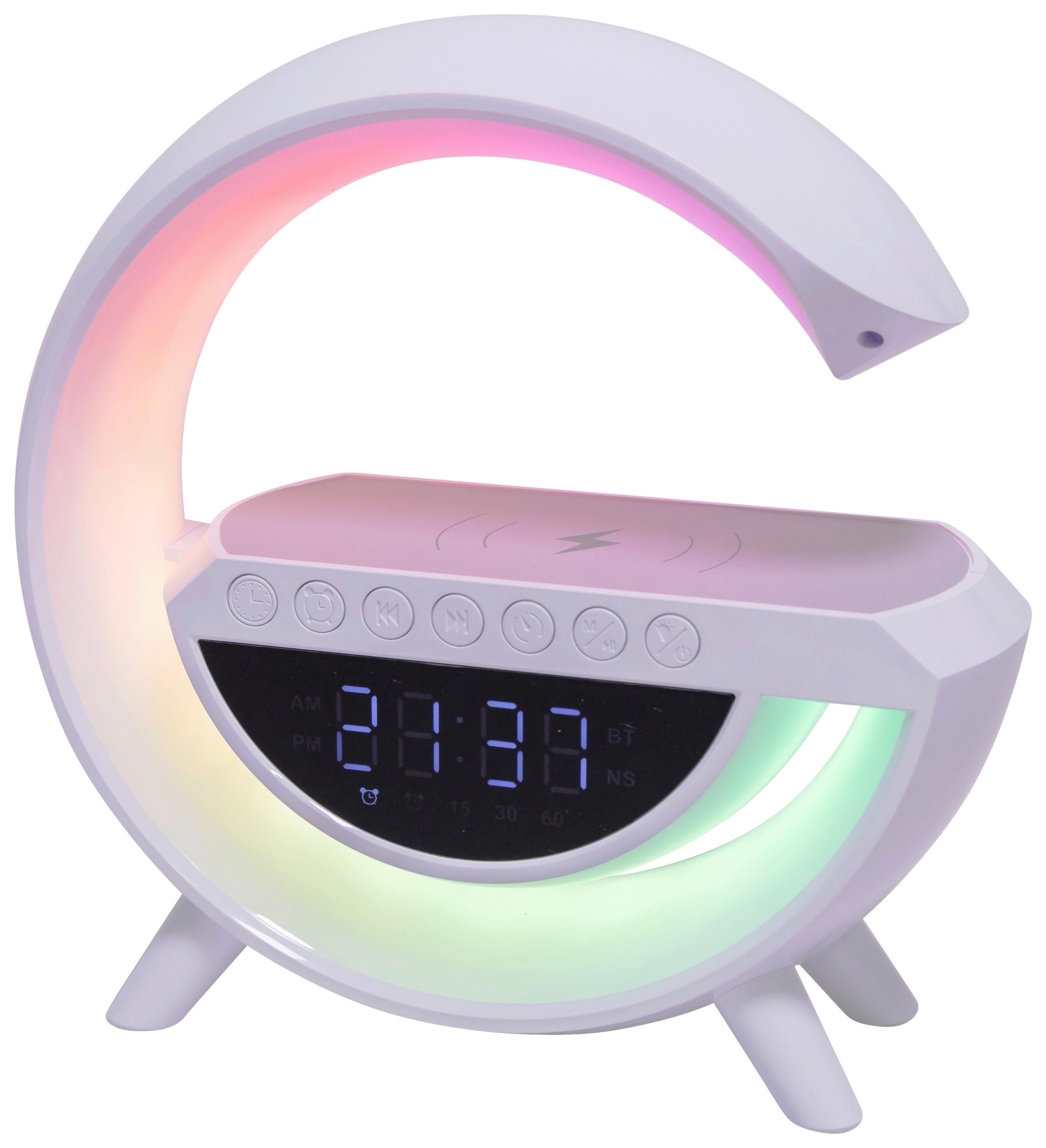 Veioză cu LED Ovi - alb, Modern, plastic (24/8/23cm) - Mömax