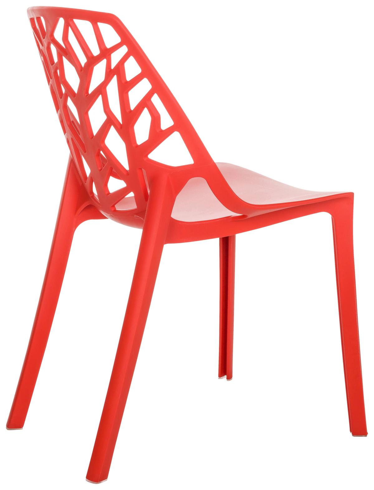 Stol Artifo Tri, Rdeča - rdeča, Basics, umetna masa (47/80/56cm) - MID.YOU