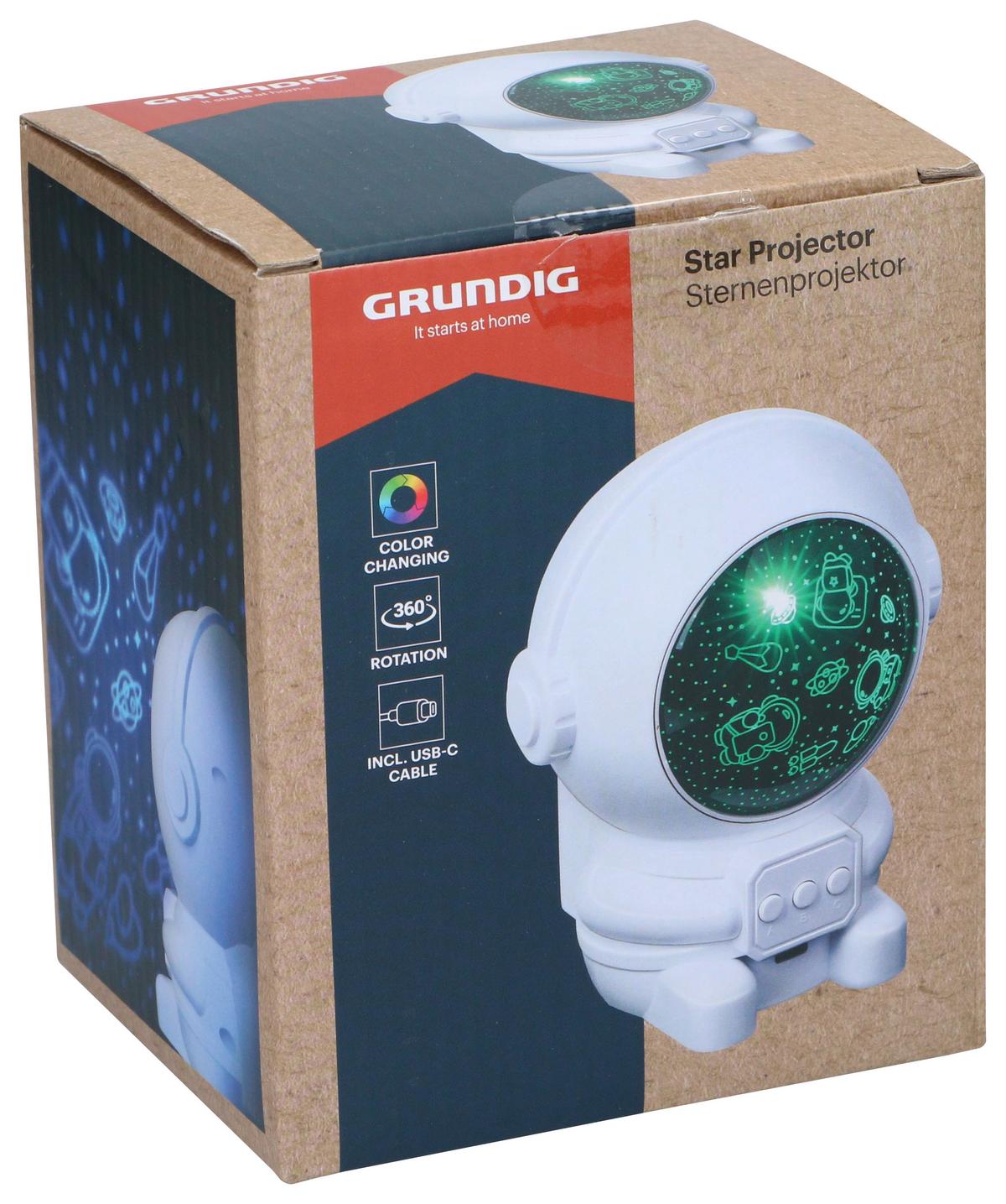 LED-Dekoleuchte Grundig Multicolor/Weiß - Multicolor/Weiß, MODERN, Kunststoff (12/10/14.5cm) - Grundig