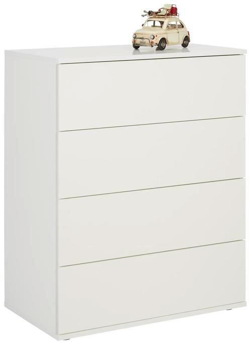 Kommode Weiss - Grau, Modern, Holzwerkstoff/Kunststoff (75/95/43cm) - Mömax