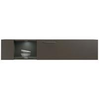Viseči Element Malmö - temno siva/barve hrasta, Moderno, kovina/leseni material (144/35/38cm) - Premium Living