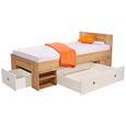 Postelja Auzrro - bela/hrast sonoma, Moderno, leseni material (204/75/95cm) - Mömax modern living Postelja Auzrro - bela/hrast sonoma, Moderno, leseni material (204/75/95cm) - Mömax modern living