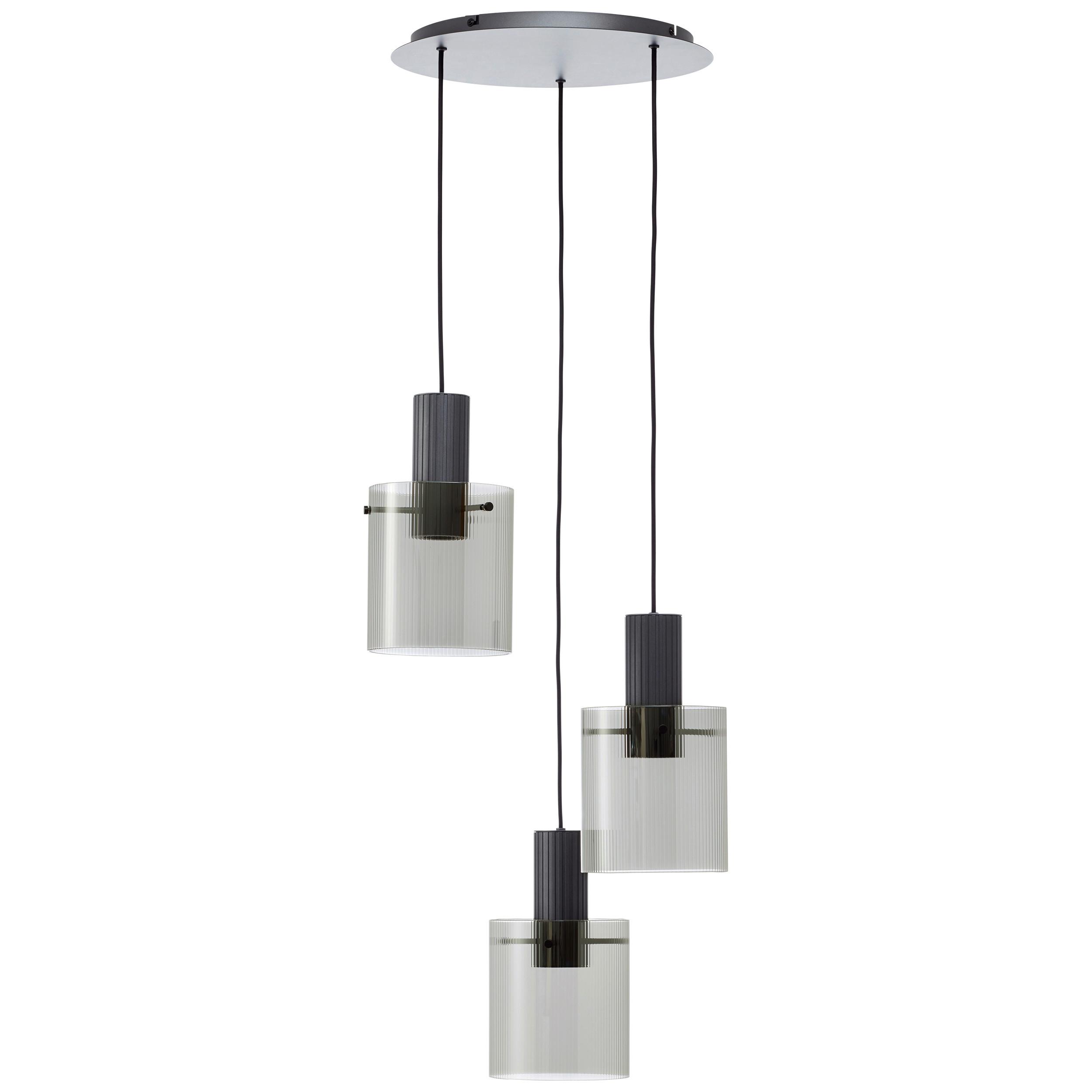 LAMPA ZWIESZANA 60139/93 RIFFELINI PE3 - antracytowy, Trend, metal/szkło (48/150cm) - Brilliant