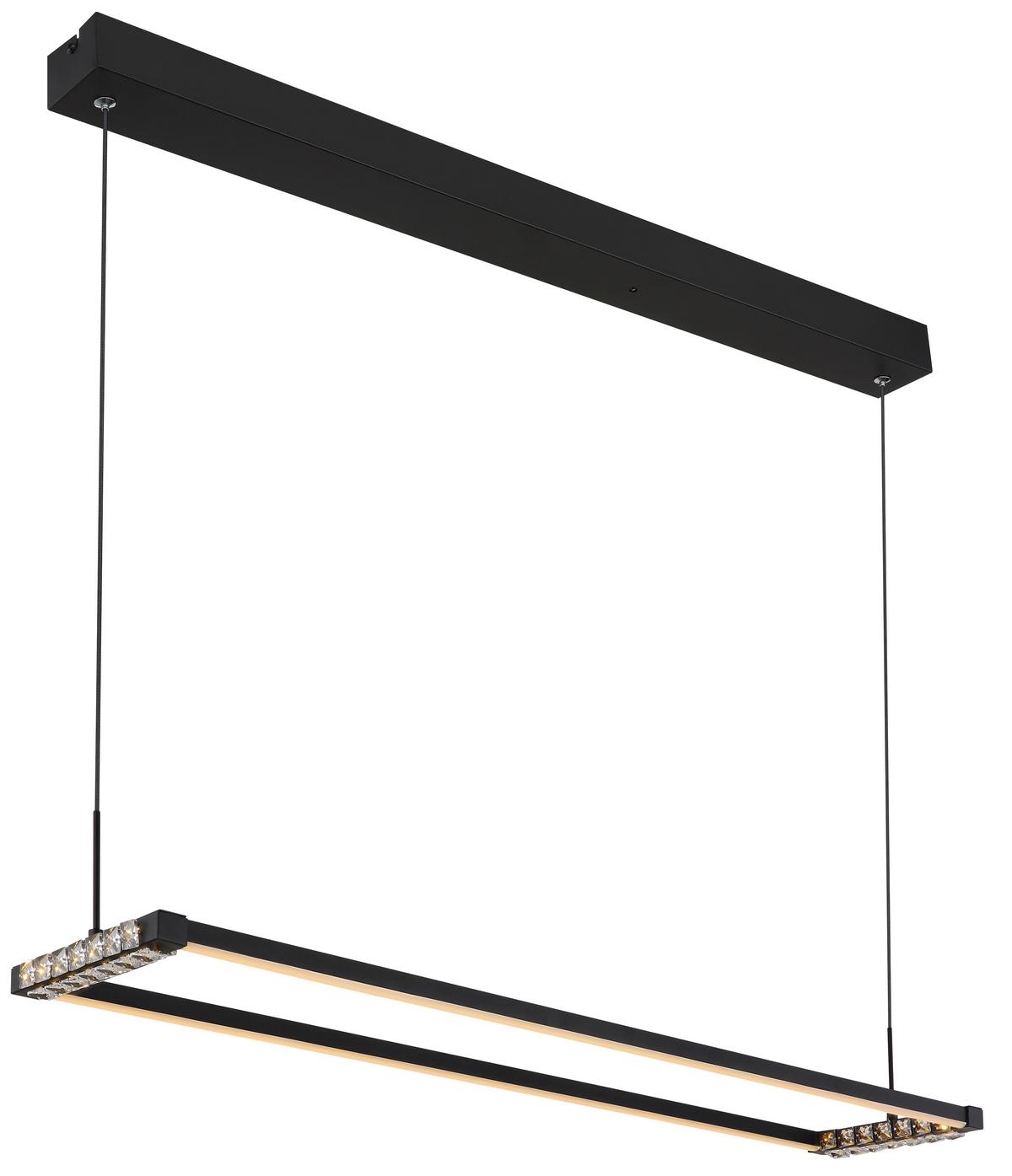 LED-HÄNGELEUCHTE 67164H - Klar/Weiss, Design, Kunststoff/Metall (102,5/20,6/150cm) - Globo