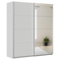 Ormar S Kliznim Vratima Feldkirch - srebrne boje/svijetlo siva, Moderno, drvni materijal/metal (181/210/62cm) - Modern Living