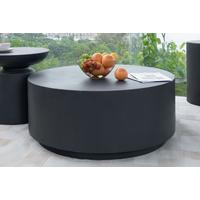 Loungetisch Rome Faserbeton Schwarz - Schwarz, KONVENTIONELL, Stein (86/86/41cm) - Gardenson