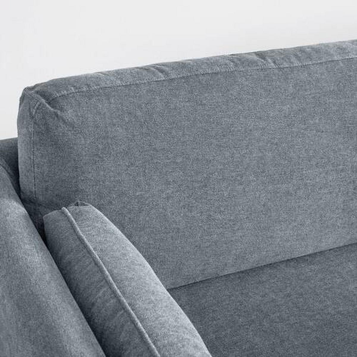 Wohnlandschaft grau, "Dunja" - Grau, Modern, Holz/Textil (295/89/161cm) - Bessagi Home