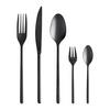 SET DE COUVERTS BEVERLY - noir, MODERN, métal - Mömax