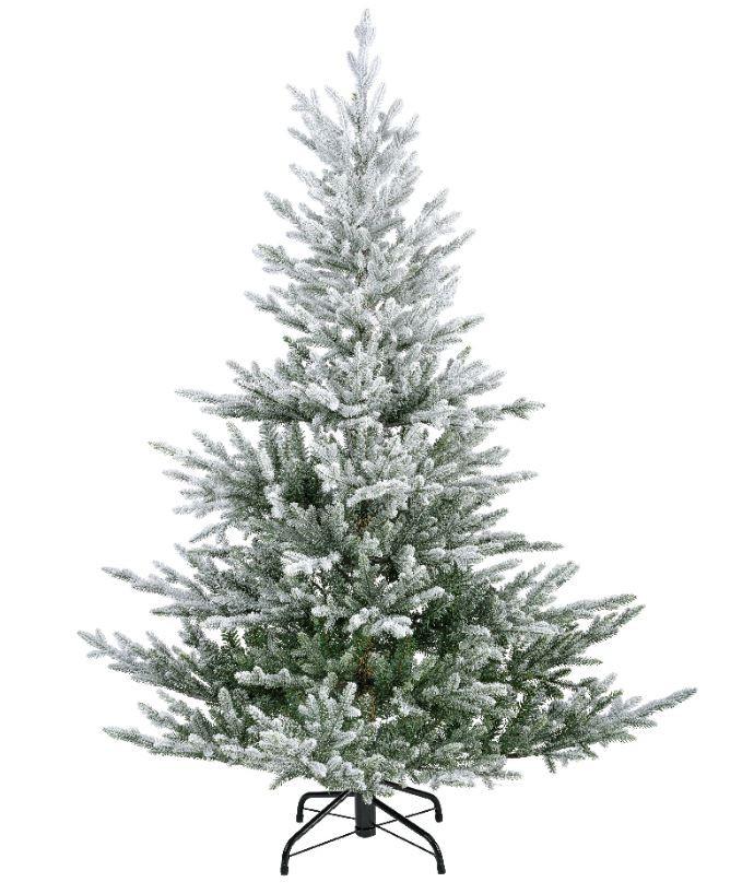 CHOINKA 684836 - zielony/biały, Basics, tworzywo sztuczne (127,00/127,00/180,00cm) - X-Mas