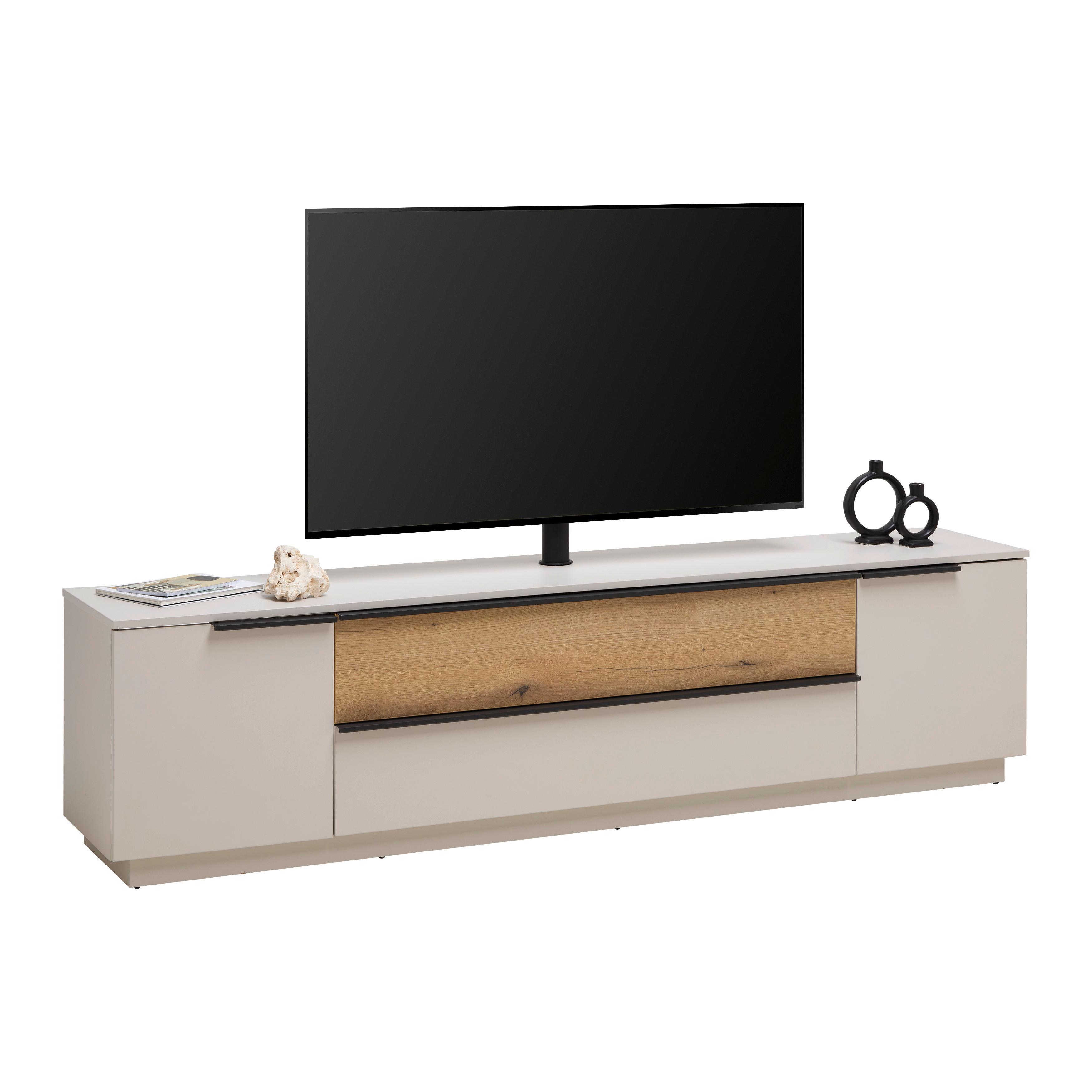 TV-Element Eichefarben/kaschmir - Kaschmir/Eichefarben, Modern, Holzwerkstoff/Kunststoff (210/53/40cm) - Mömax