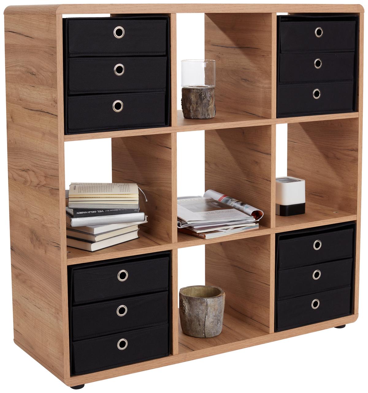 Etajeră Fontana FTR01 - culoare lemn stejar, Modern, material pe bază de lemn (108,8/110,2/35cm) - Modern Living