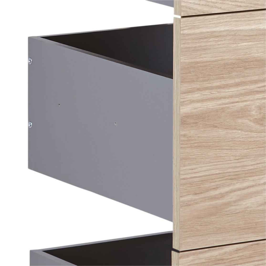 LÅDSET UNIT -BASED- - ekfärgad, Modern, trämaterial (45,3/83/47cm) - Based