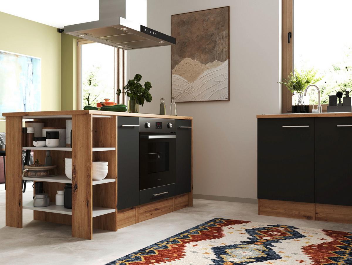 Kotna Kuhinja Z Aparati Hilde, 280x172cm - siva/barve aluminija, Design, kovina/leseni material (280/172cm) - Respekta