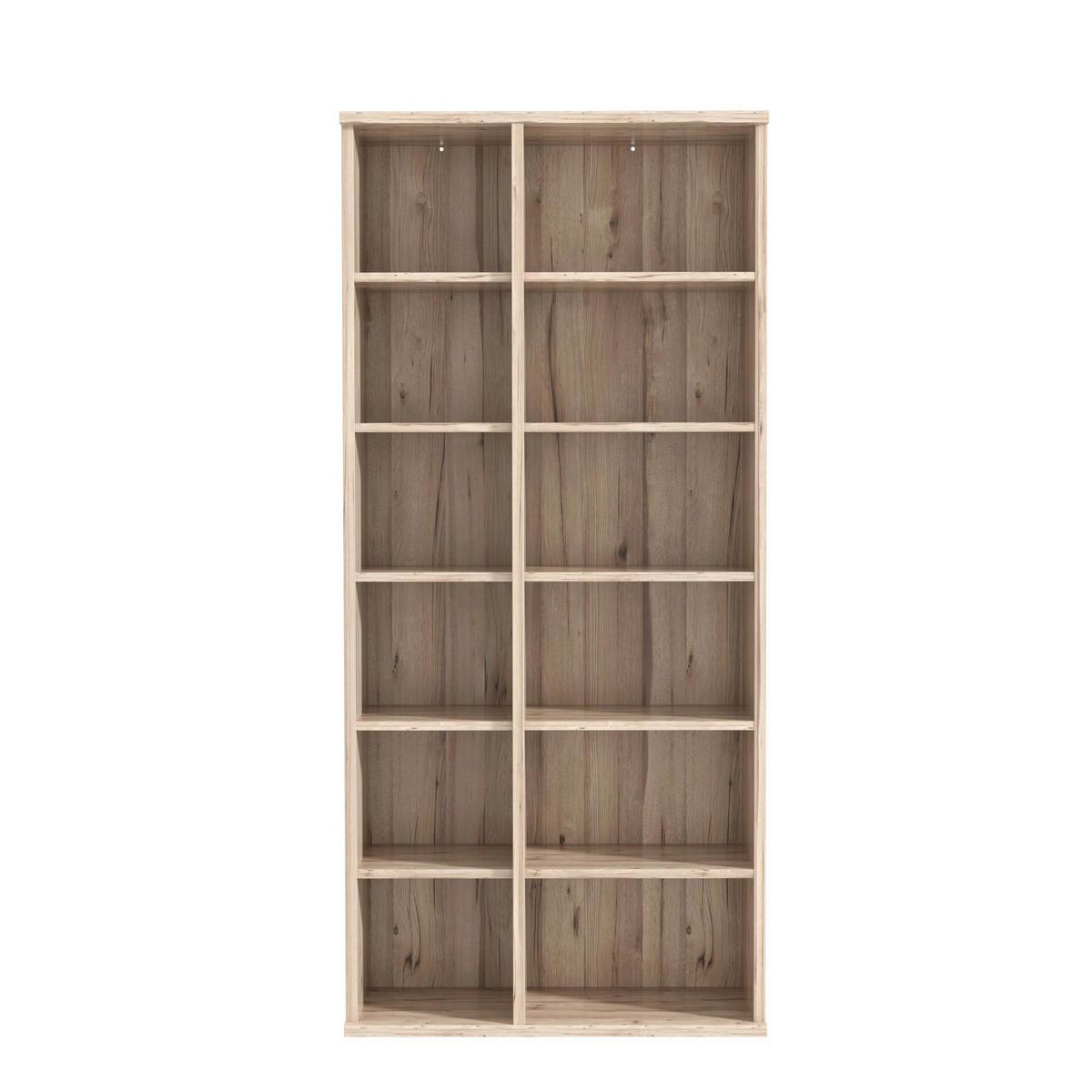 Regal Eichefarben - Eichefarben, Modern, Holzwerkstoff/Kunststoff (100/217/40cm) - Premium Living