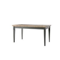 Étkezőasztal Evora - tölgyfa színű/zöld, Design, faalapú anyag (160/79/90cm)