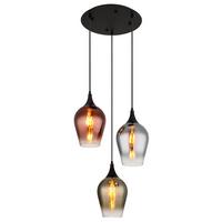 Hängeleuchte Lavus Klar max. 60 Watt - Klar, KONVENTIONELL, Glas/Metall (45/120cm) - Globo