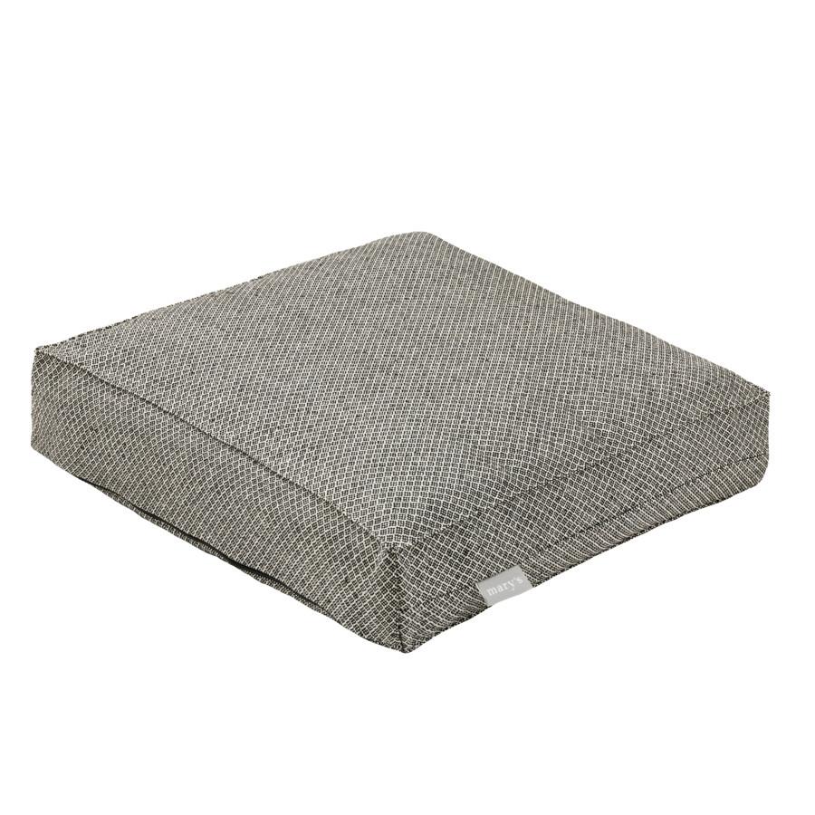 Boxkissen Dobby Schwarz-Graphik ca. 40x40cm - Schwarz, Textil (40/40/8cm)