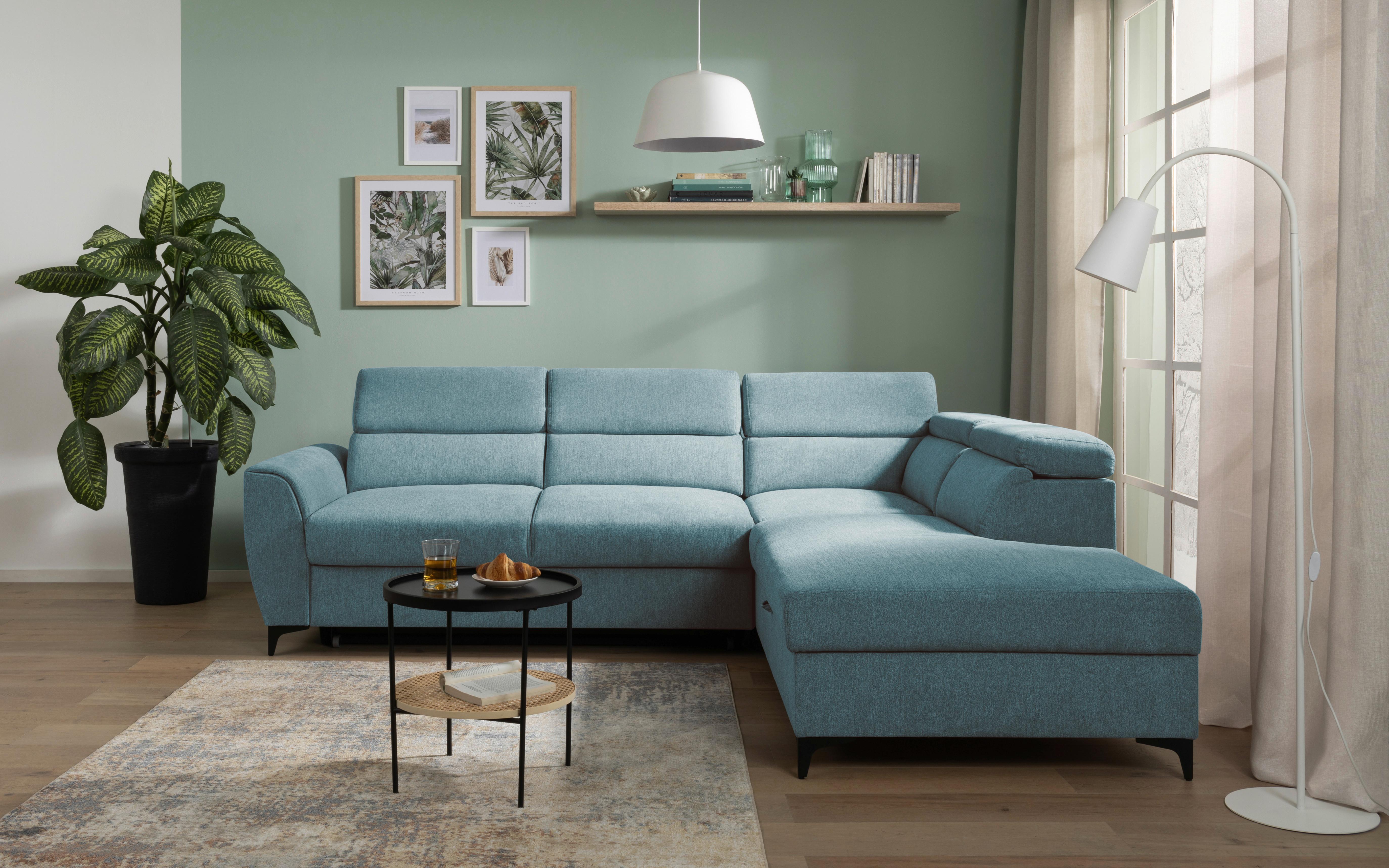 COLțAR LAPIS - petrol, Konventionell, textil (255/217cm) - Modern Living
