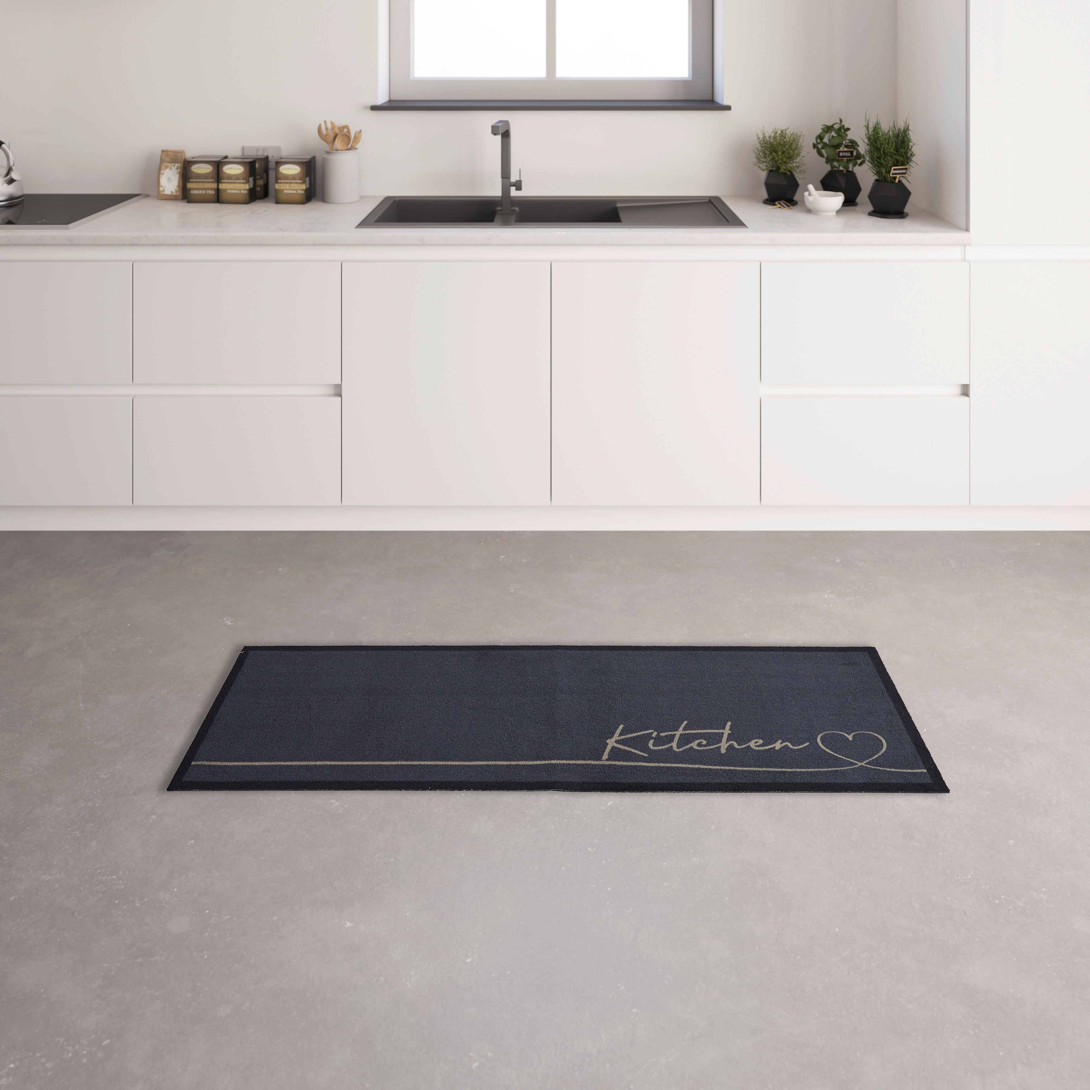 Läufer Hearty Line in Grau ca. 50x150cm - Grau, Basics, Kunststoff (50/150cm) - Modern Living