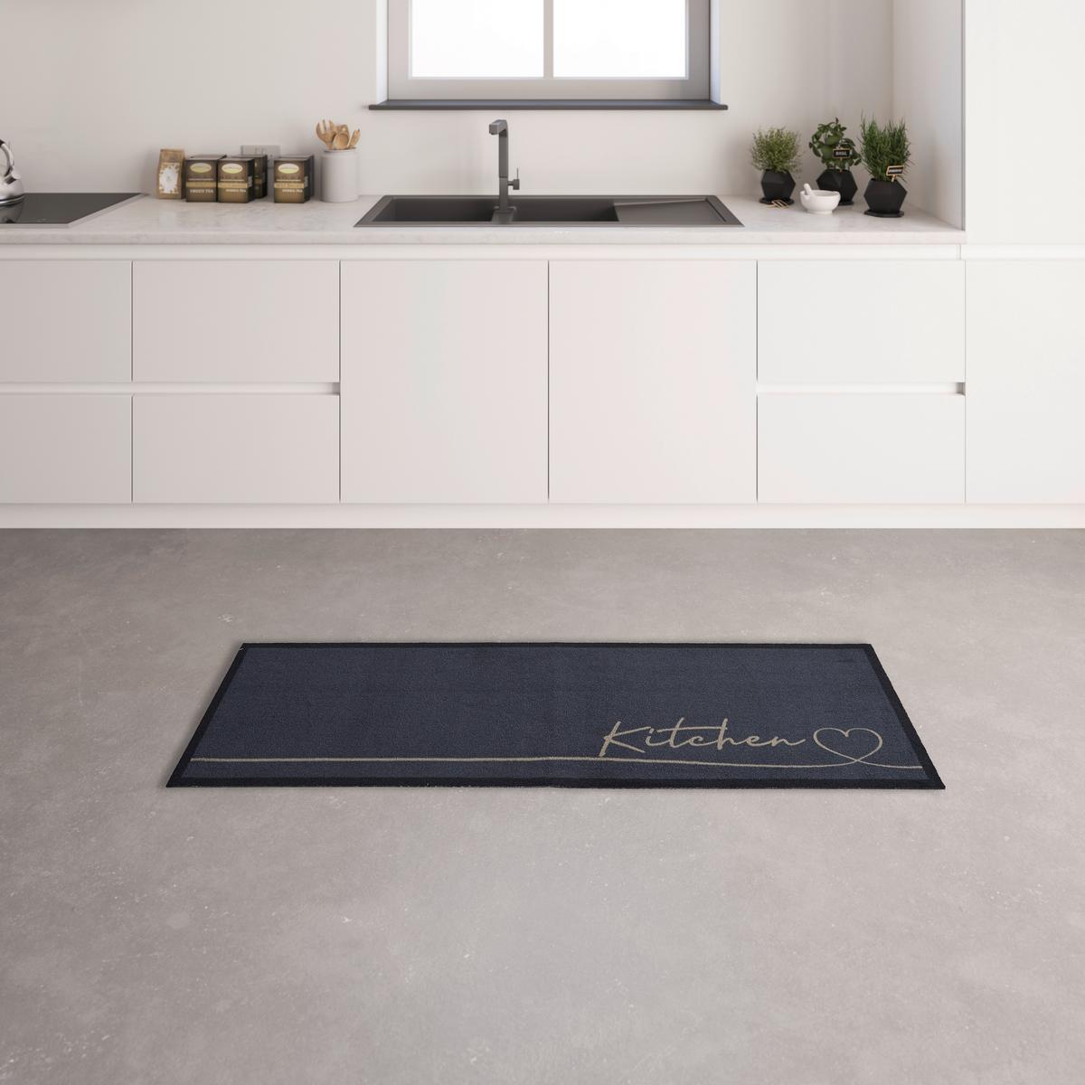 Läufer Hearty Line in Grau ca. 50x150cm - Grau, Basics, Kunststoff (50/150cm) - Modern Living