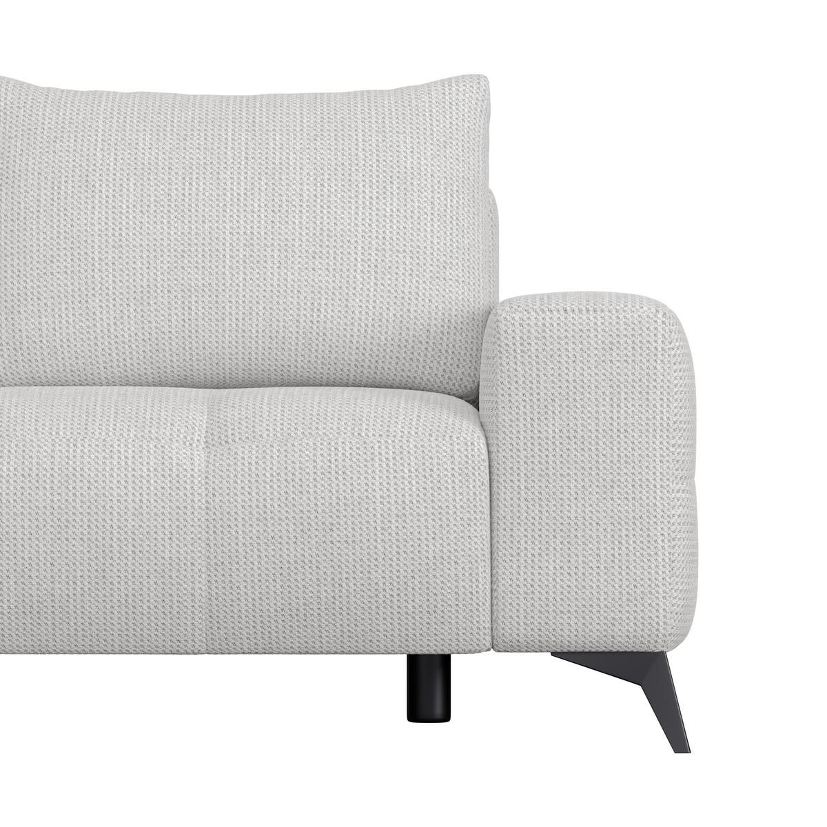 Kutna Garnitura Mauro - crna/krem, Trend, tekstil/metal (175/290cm) - Luca Bessoni