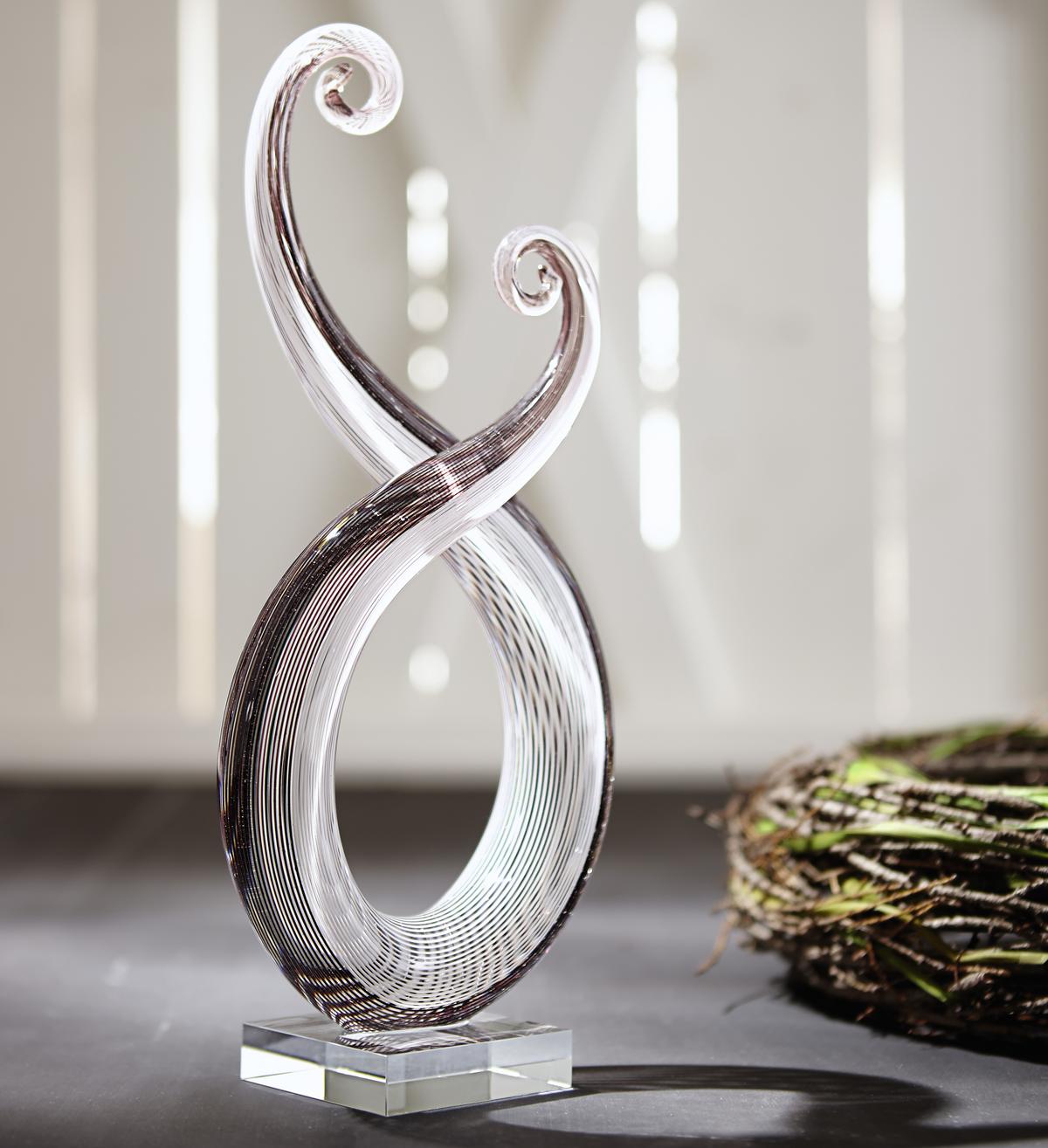 RZEŹBA NZS-74 - różnokolorowy, Basics, szkło (15/34/8cm) - Ambia Home