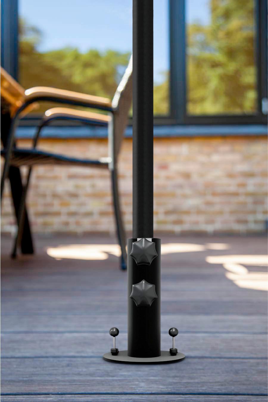 Sonnenschirmständer Sonnenschirmständer - Anthrazit, Modern, Metall (13/13/18cm) - Gardenson