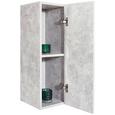 Falipolc Halma Hlr01 - szürke, modern, faanyagok (26,5/75/28cm)