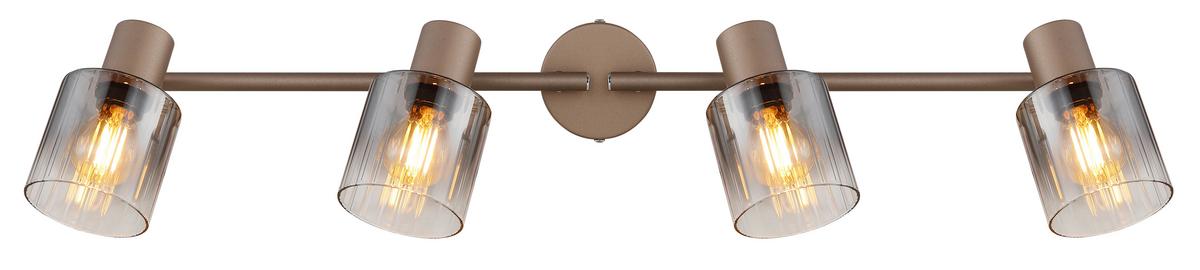 Strahler 54318-4 Walton - Klar/Chromfarben, Design, Glas/Metall (70/8/15cm) - Globo