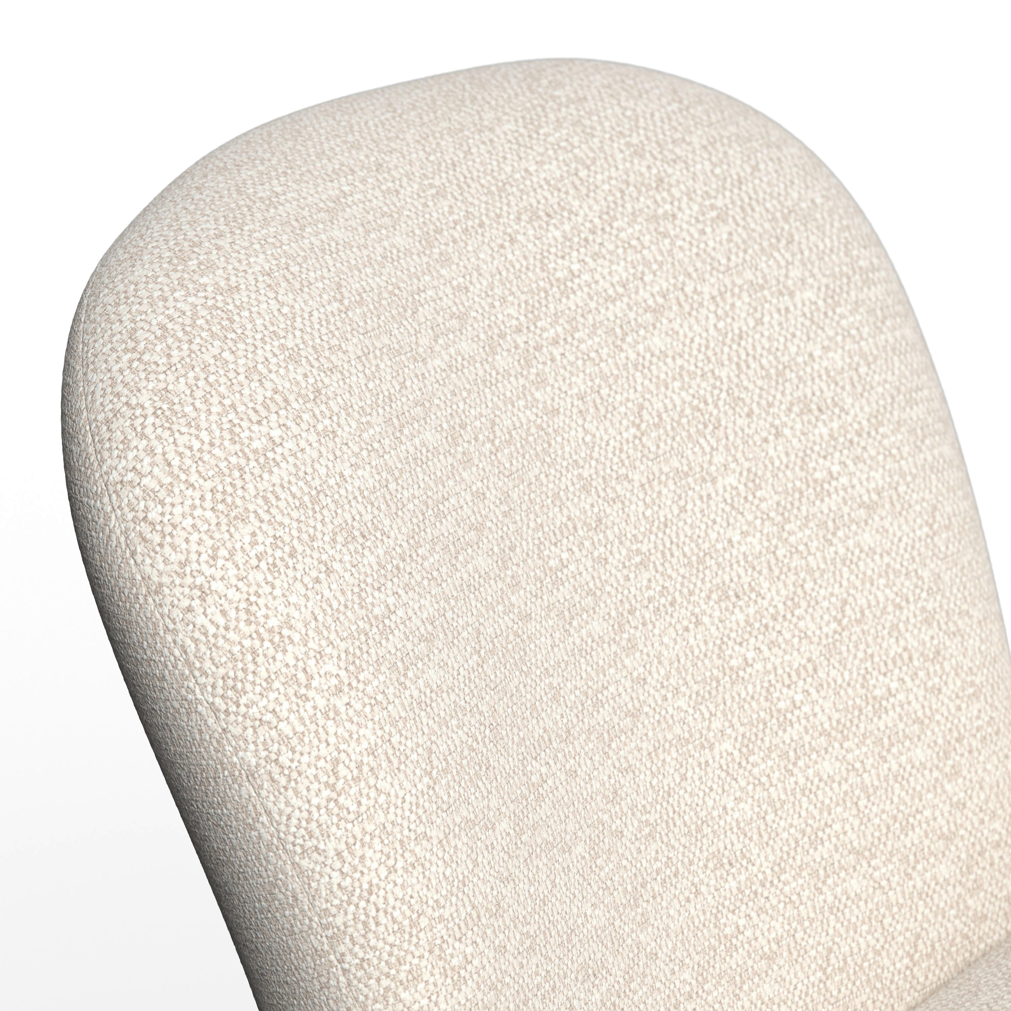 STOL MED ARMSTÖD JOSEA - svart/cremefärgad, Modern, metall/trä (64/85/63cm) - Bessagi Home