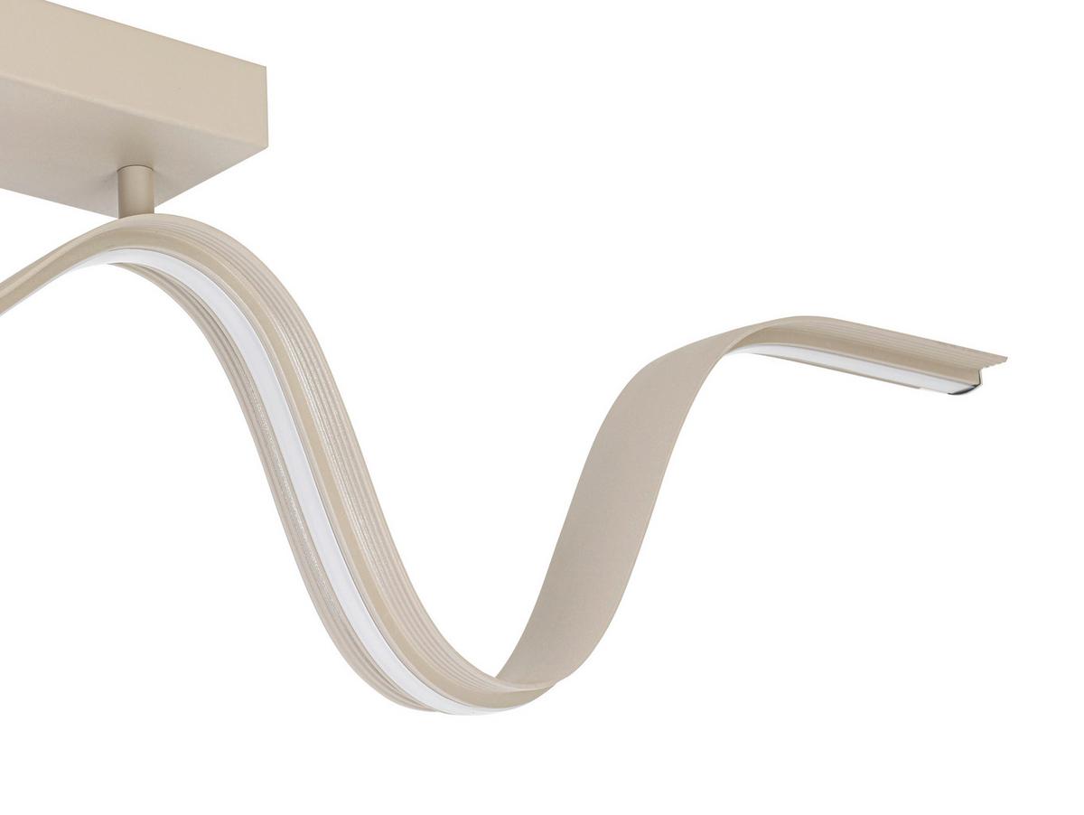 LAMPA SUFITOWA BEATRIX - kolor piaskowy, Trend, tworzywo sztuczne/metal (100/8/20,5cm) - Collet's Monde