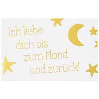 KÜHLSCHRANKMAGNET GOLD - Goldfarben/Weiß, MODERN, Metall (8,5/5,5cm)