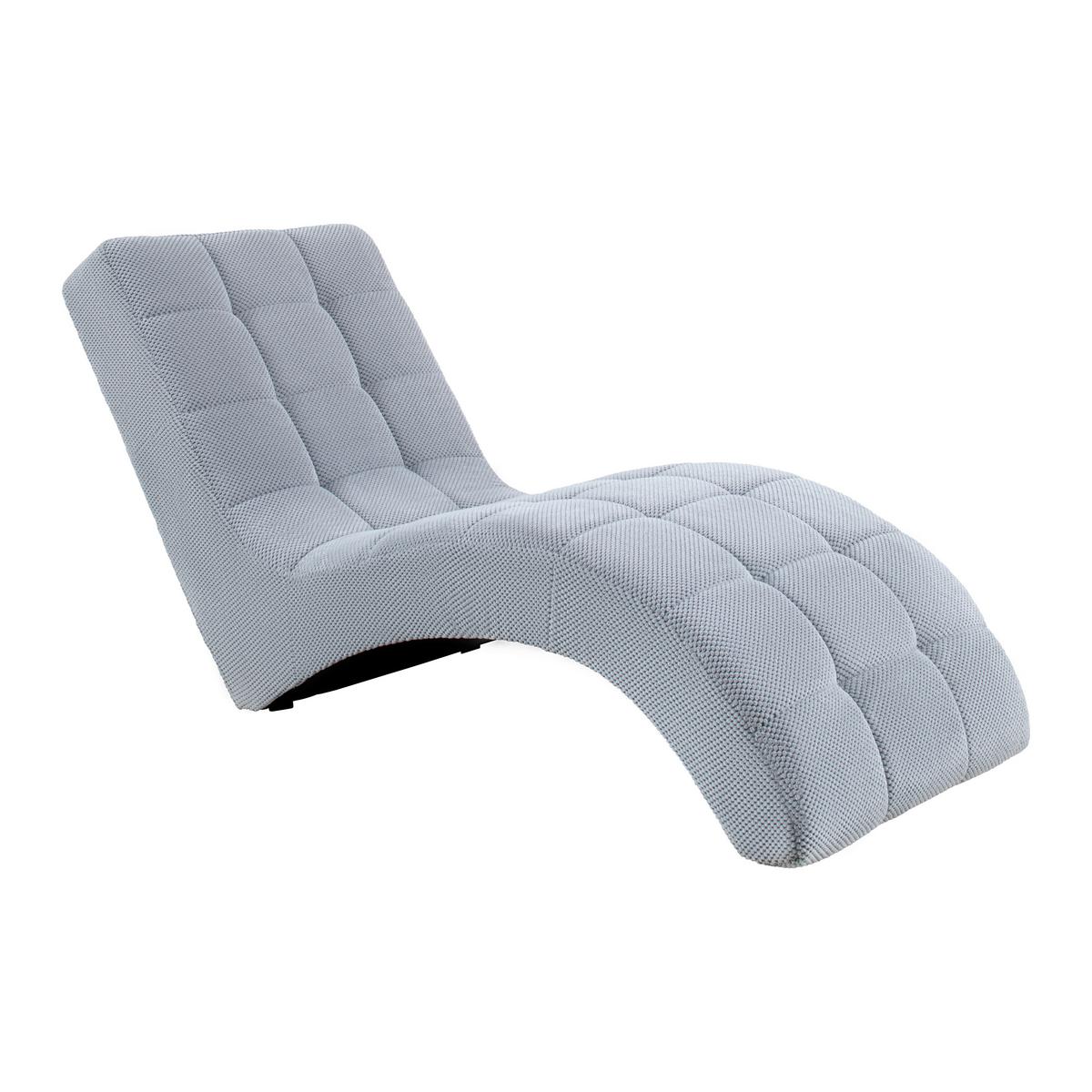 Fotoliu sezlong de relaxare LAGUNA - gri deschis, Modern, textil (68/80/167cm) - Mömax