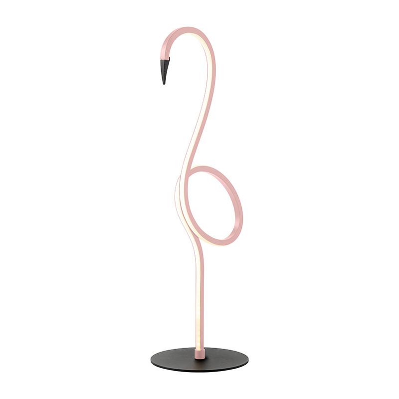 LED-Tischleuchte Flamingo Pink max. 6 Watt - Pink, Trend, Kunststoff/Metall (15/15/50cm) - Elstead Lighting