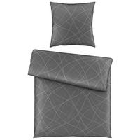 Bettwäsche Alex Design in Schieferfarben ca.135x200cm - Schieferfarben, MODERN, Textil (135/200cm) - Premium Living