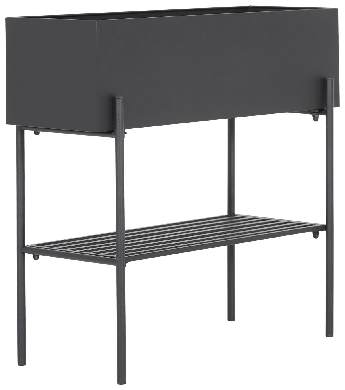 STOJAK NA KWIATY CARLA - czarny, Design, metal (70/65/28cm) - Landscape