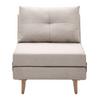 Schlafsessel Malic Beige Webstoff - Eichefarben/Beige, MODERN, Textil/Metall (80/84/90cm) - Bessagi Home