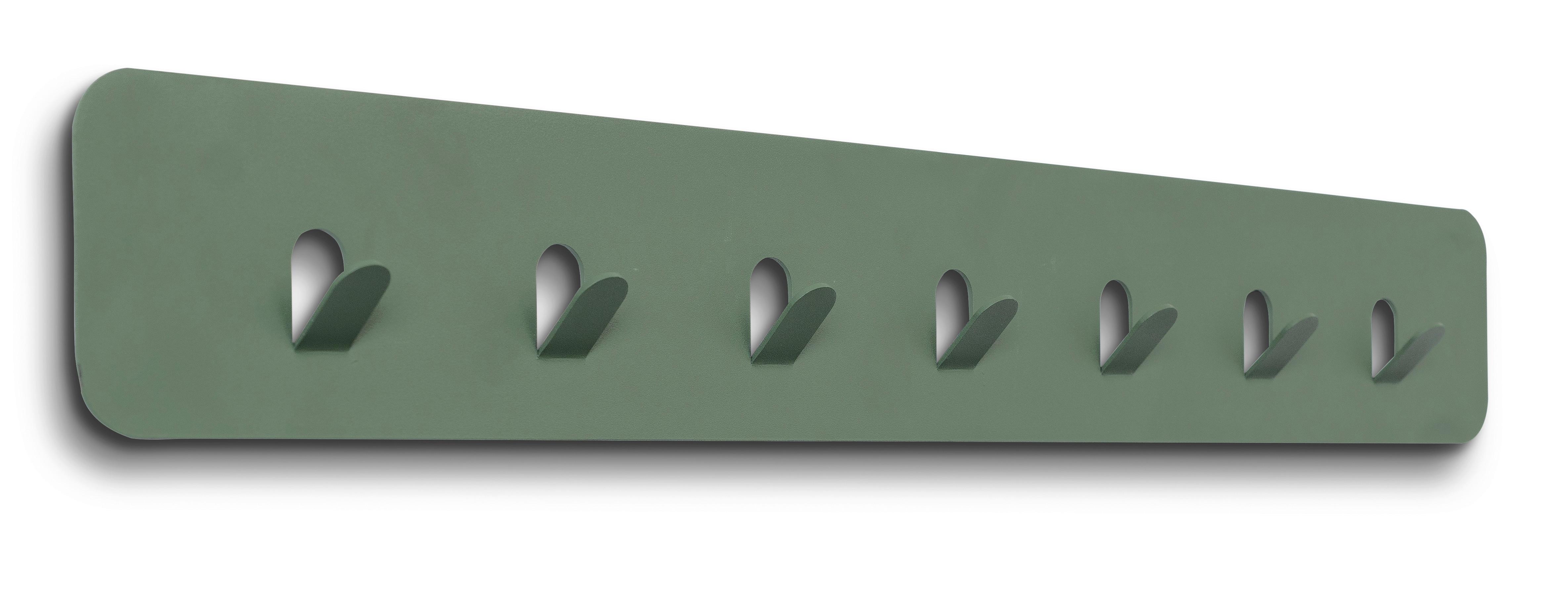 LISTWA Z WIESZAKAMI TILLY 3 - zielony, Design, metal (70/10/3cm) - Xora