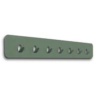 LISTWA Z WIESZAKAMI TILLY 3 - zielony, Design, metal (70/10/3cm) - Xora