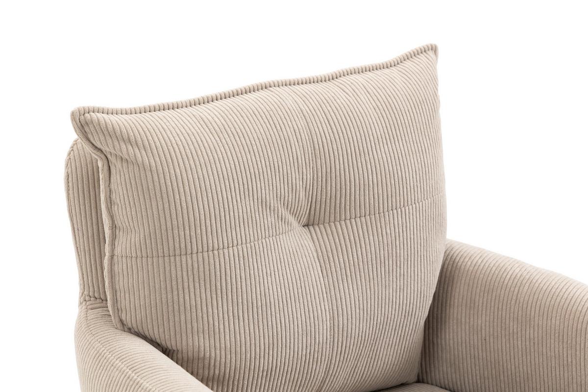 STOŁEK BAROWY POINT - beżowy/kremowy, Design, metal/tkanina (54/98-120/58cm) - Novel