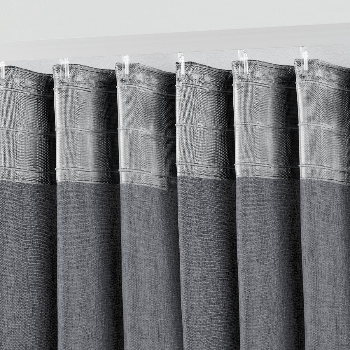 Készfüggöny Ulrich 145cm - antracit, Modern, textil (135/145cm) - Modern Living