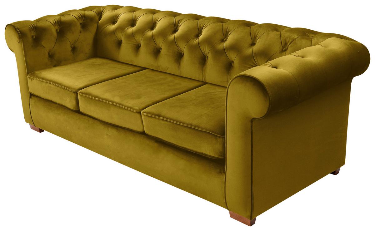 Kanapé Chester - Konventionell, műanyag/faalapú anyag (216/88/75cm)