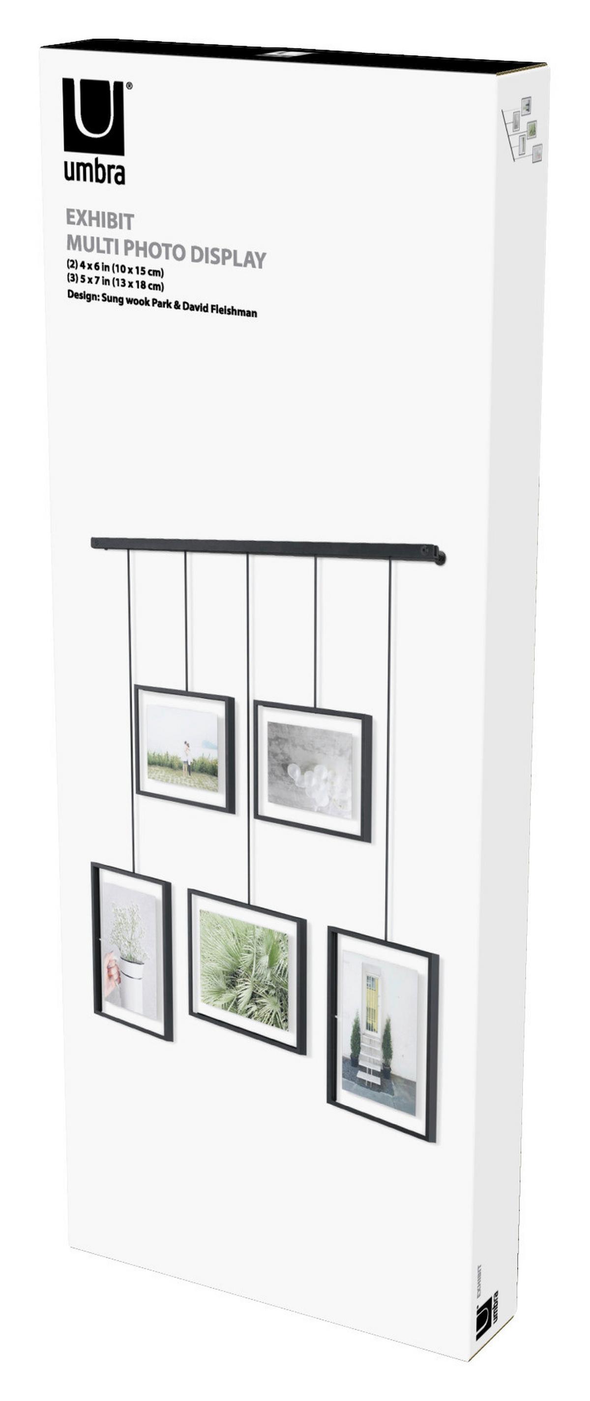 Collagen-Bilderrahmen Schwarz - Schwarz, Design, Glas/Metall (79,4/3,18/69,5cm) - Umbra