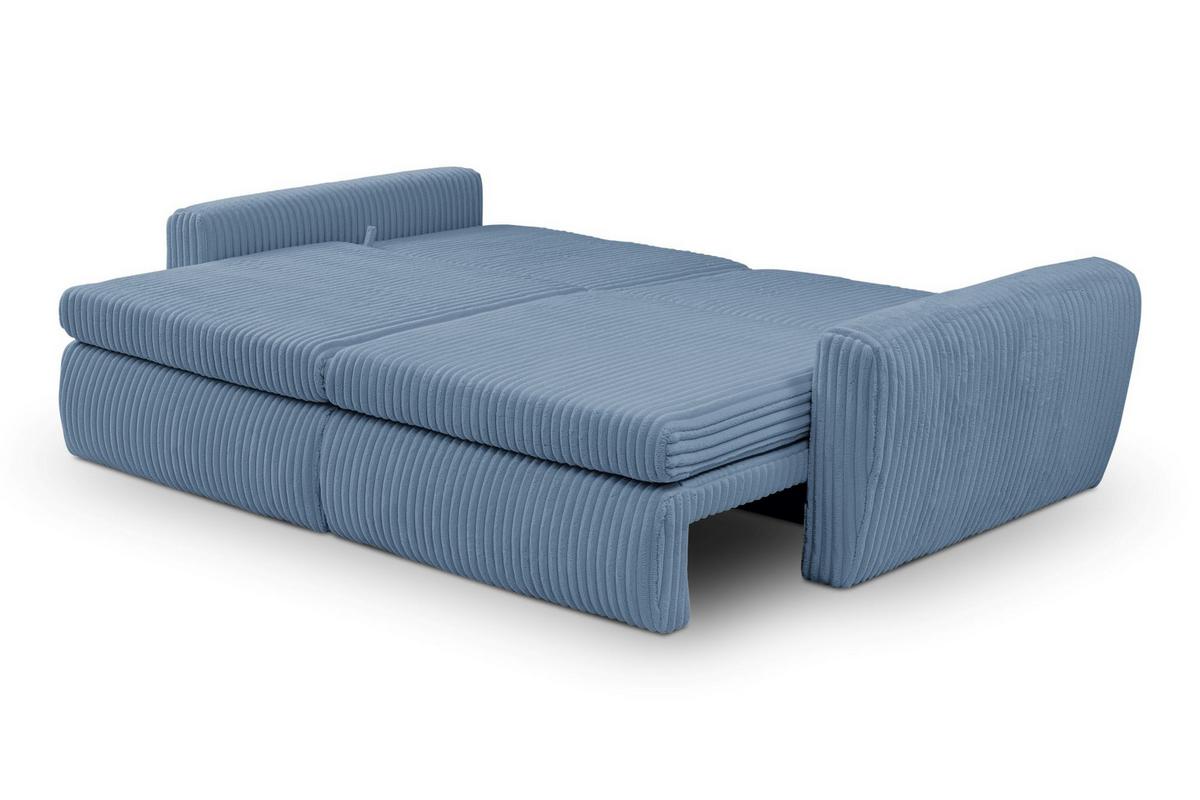 Canapea extensibila MEVI - albastru, Modern (240/72-90/120cm) - Premium Living