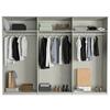 SCHWEBETÜRENSCHRANK LAGO - Weiß Hochglanz/Weiß, MODERN, Holzwerkstoff/Metall (300/220/64cm) - Mömax