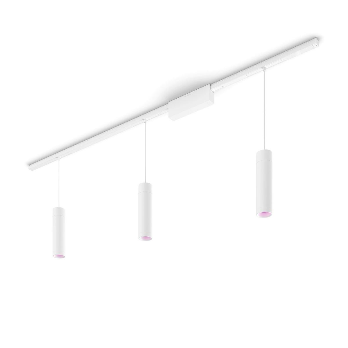 SYSTEM SZYNOWY PHILIPS HUE PERIFO 3ER PENDEL - biały, Basics, metal (171,5/28,8/2,6cm) - Philips HUE