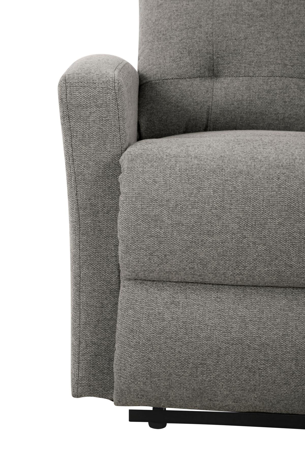 Dvosjed Sa Relaks Funkcijama Valencia - taupe, Moderno, drvo/metal (129/103/91cm) - Mömax