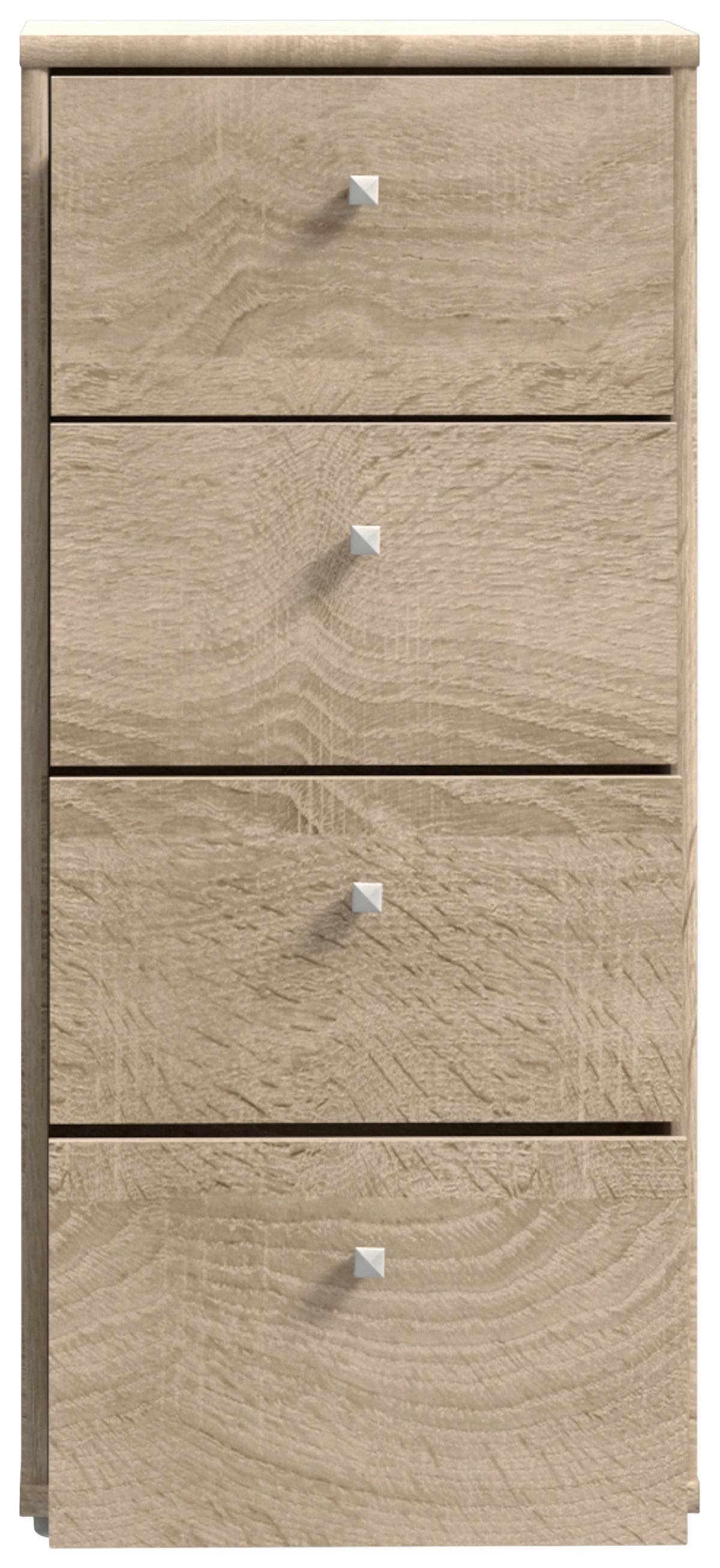 Komoda Tempra 2, Barva Hrasta - barve hrasta/hrast sonoma, Basics, umetna masa/leseni material (38,6/85,5/34,8cm) - Mömax