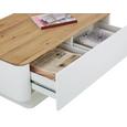 Couchtisch in Weiß/Eichefarben - Eichefarben/Weiß, KONVENTIONELL, Holz/Holzwerkstoff (110/43/65cm) - Modern Living Couchtisch in Weiß/Eichefarben - Eichefarben/Weiß, KONVENTIONELL, Holz/Holzwerkstoff (110/43/65cm) - Modern Living
