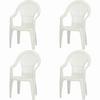 Siena Garden Stapelsessel in Kunststoff Weiß - Weiß, KONVENTIONELL, Kunststoff (55/93/49cm) - Siena Garden